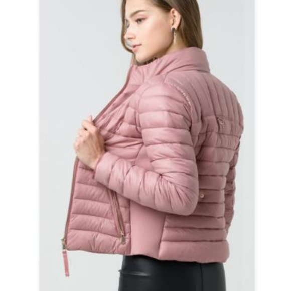 Cozy Chic Vintage Mauve Puffer Jacket - Picture 3 of 11